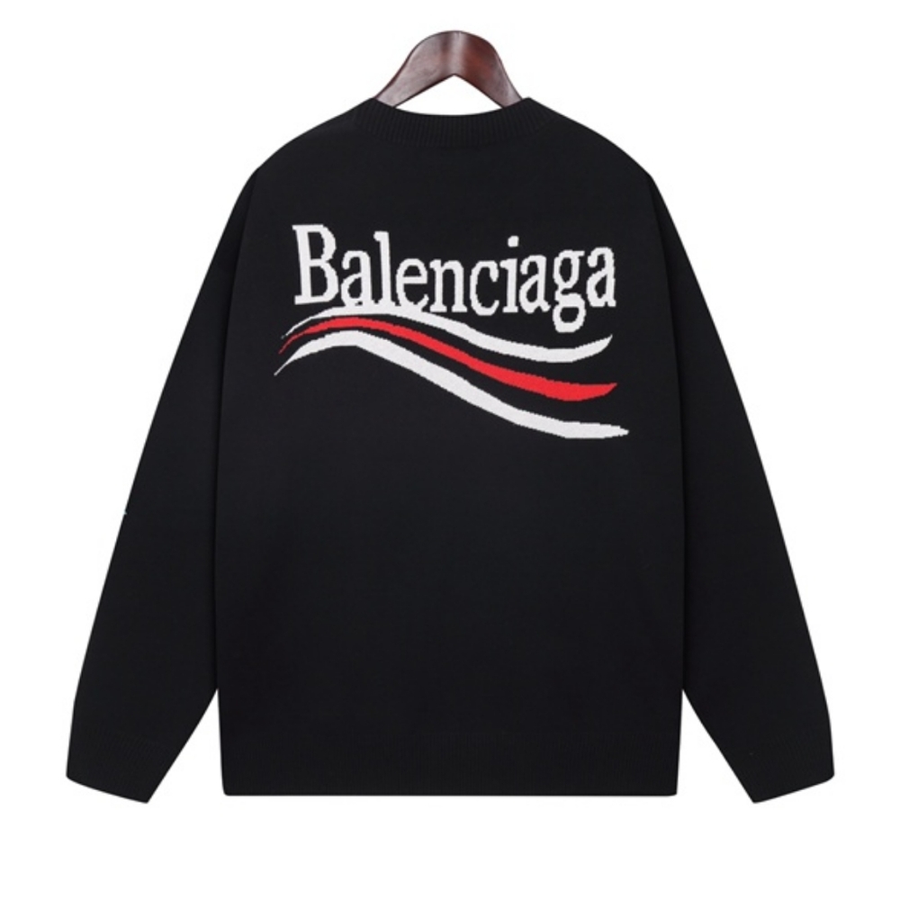 Balenciaga black crew neck sweater